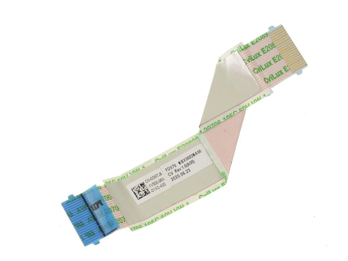 Flat ribbon cable with connectors for Dell Precision 7750 power button