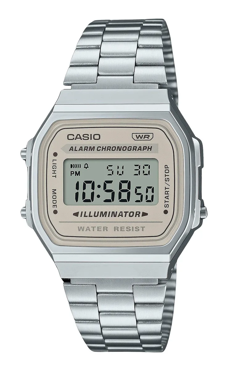 CASIO CASIO A168WA-8 Digital Watch Stainless Steel Bracelet 36.30 mm — product photo