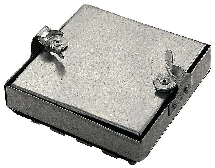 Square transparent access door with cam latches
