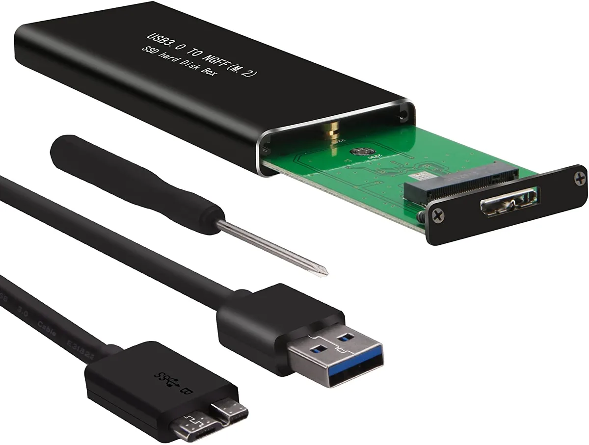 Hitoor Hitoor M.2 SATA to USB 3.0 Drive Enclosure Black — product photo
