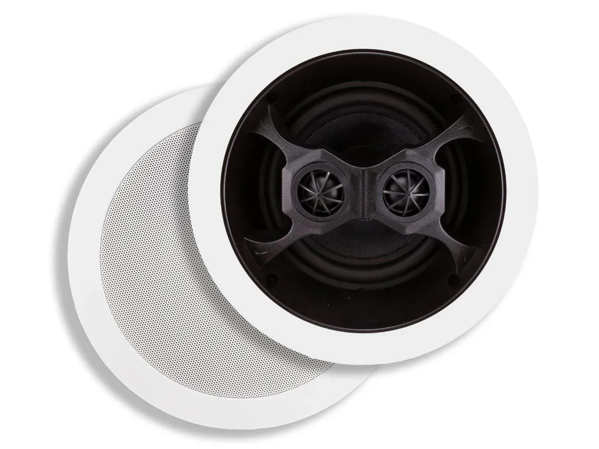 Monoprice Inc. Monoprice 104619 6.5" In-Ceiling Speaker Pair, 40W/100W — product photo