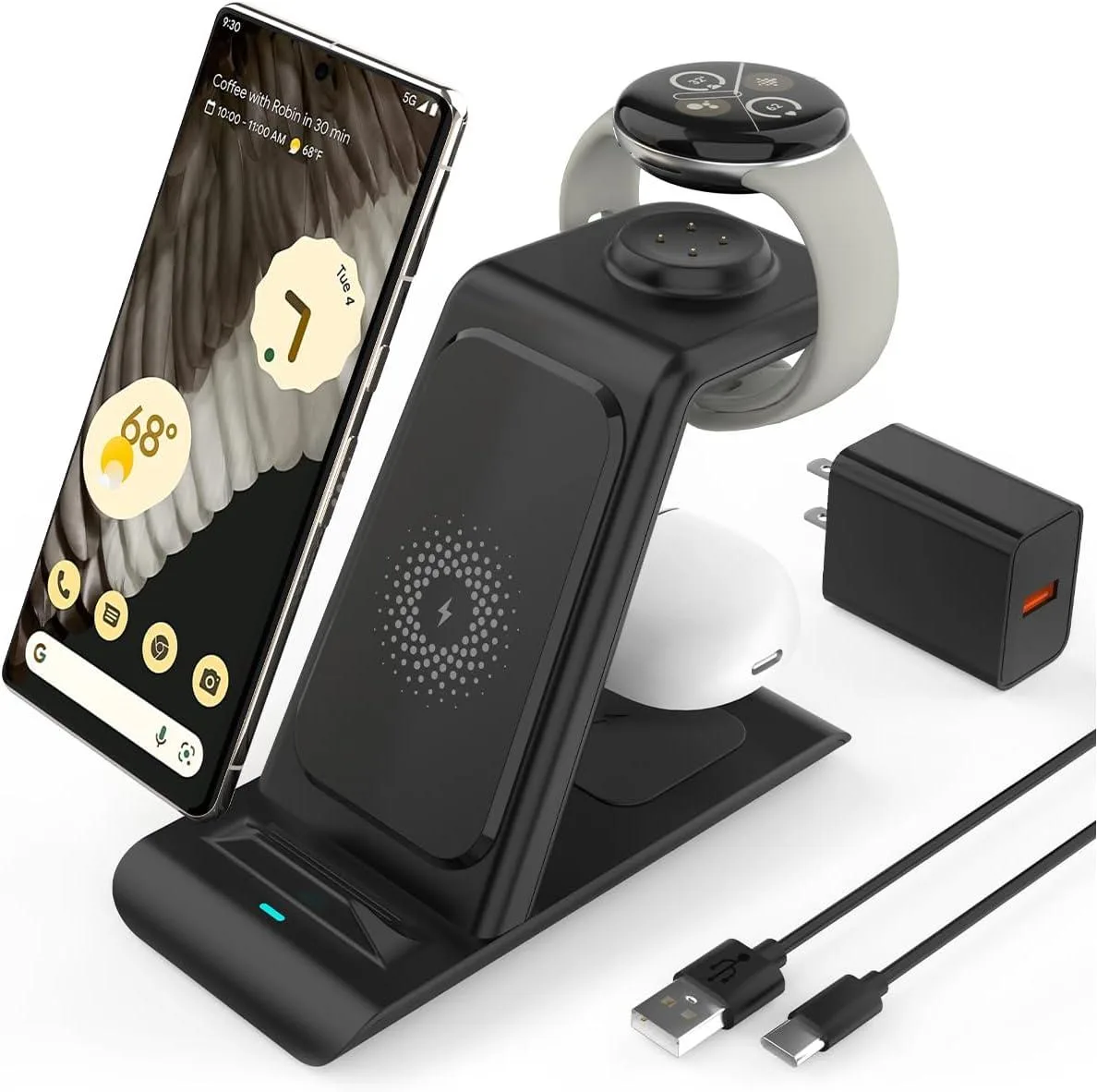 RUOCLRIS RUOCLRIS 3 in 1 Pixel Charger QC3.0 18W Adapter — product photo