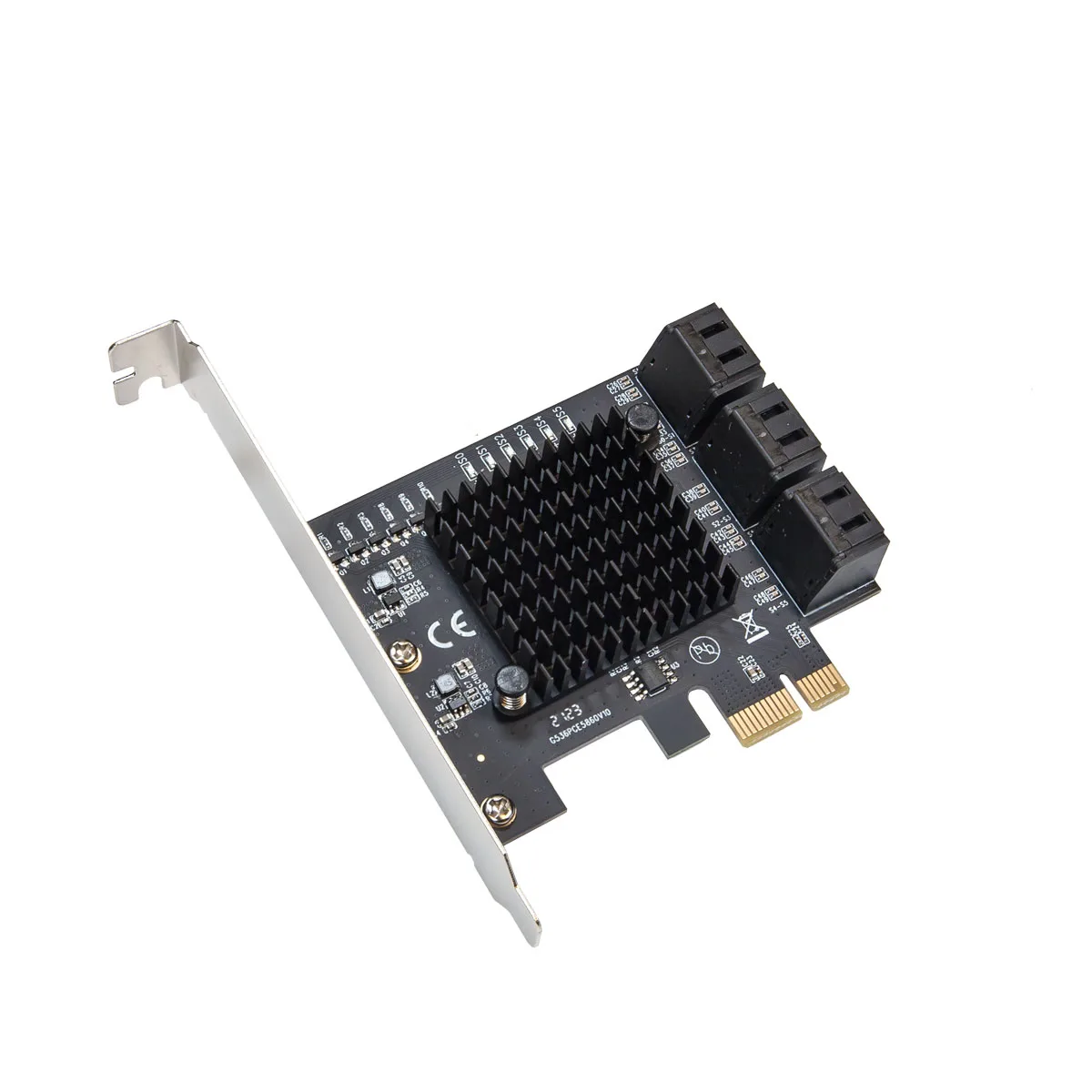 Syba Syba SY-PEX40166 6 Port SATA III PCIe 3.0 x1 Non-RAID Controller — product photo