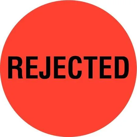 Value Brand Value Brand 16U825 Circle Inventory Control Label Rejected Red Pk1000 — product photo