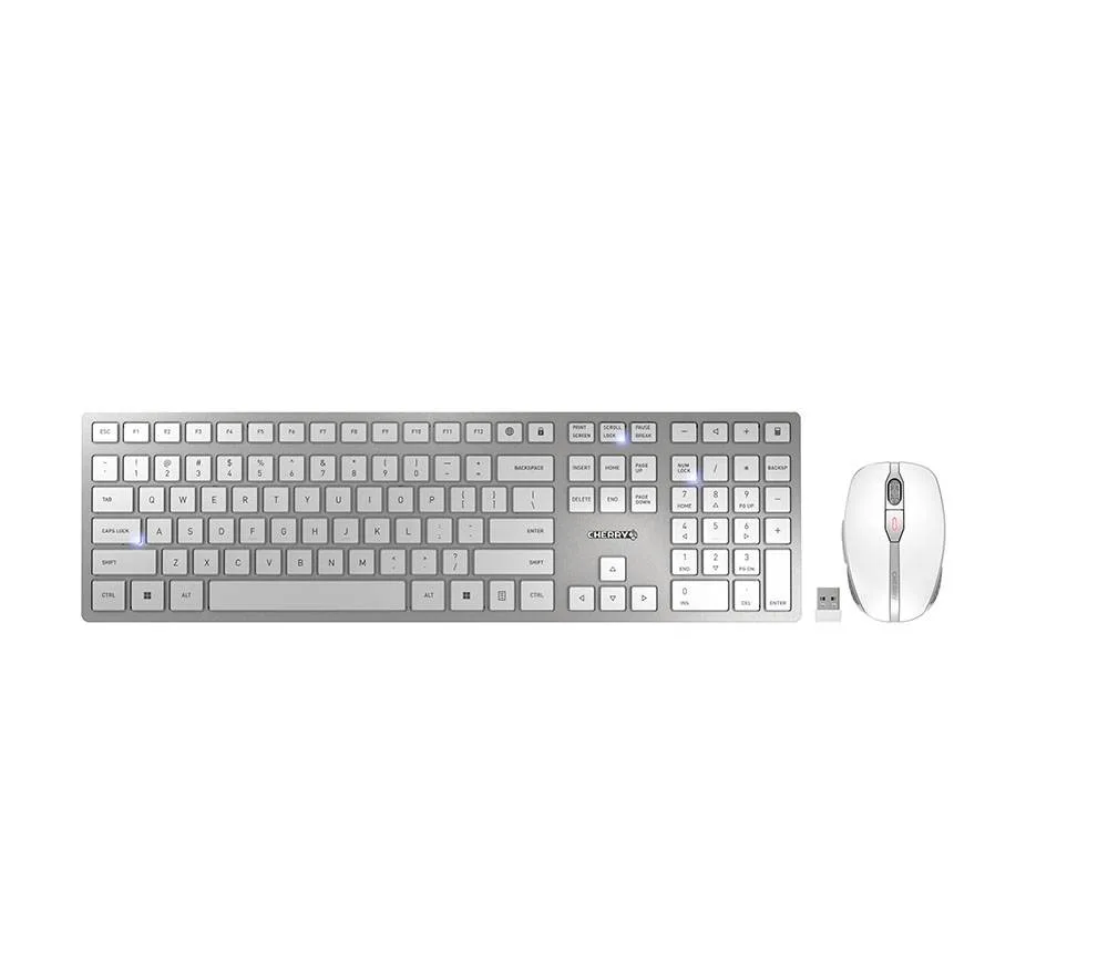 Cherry Cherry DW 9100 Slim JD-9100US-1 Silver/White Hybrid Keyboard — product photo