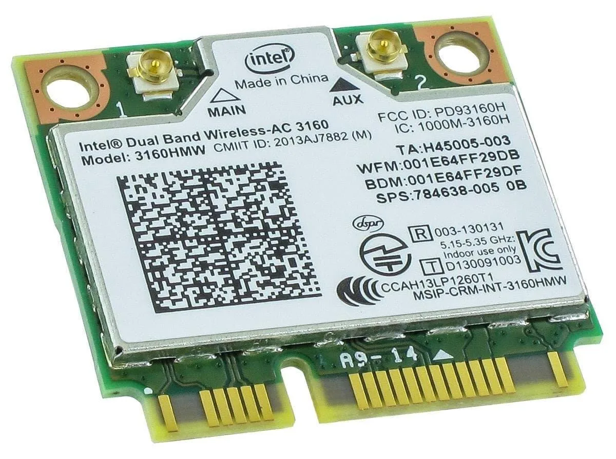 Intel Intel 3160.HMWG.R Wi-Fi adapter 433 Mbps Bluetooth 4.0 Pink — product photo