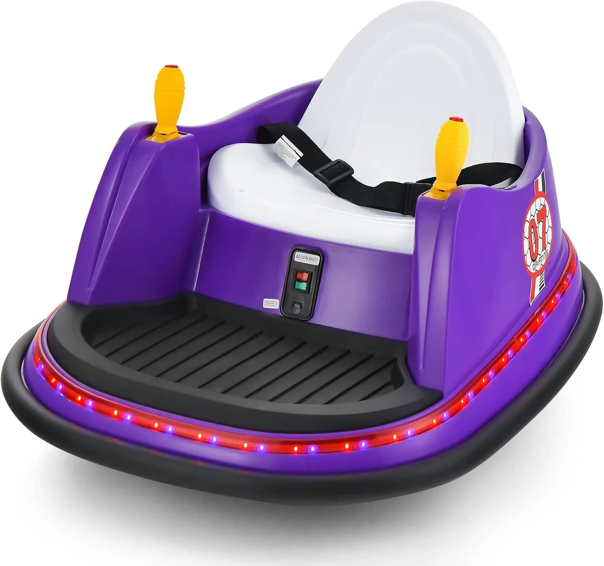 usbroway usbroway 12V Kids Bumper Car with Remote Control Purple — product photo