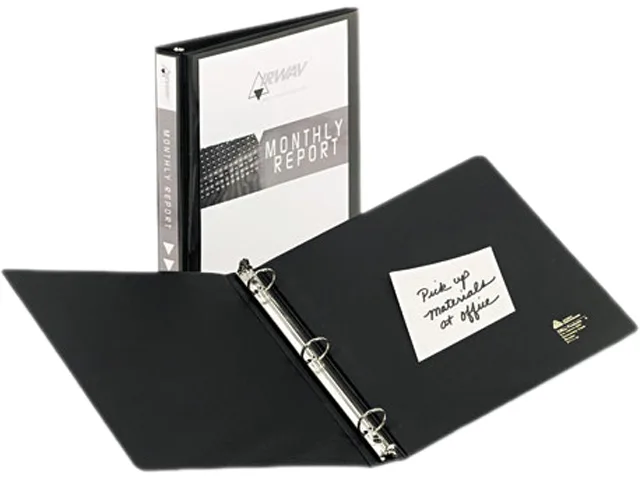 Avery Avery 5710 1" Round Ring View Binder 1.4" Spine 175 Sheets Black — product photo