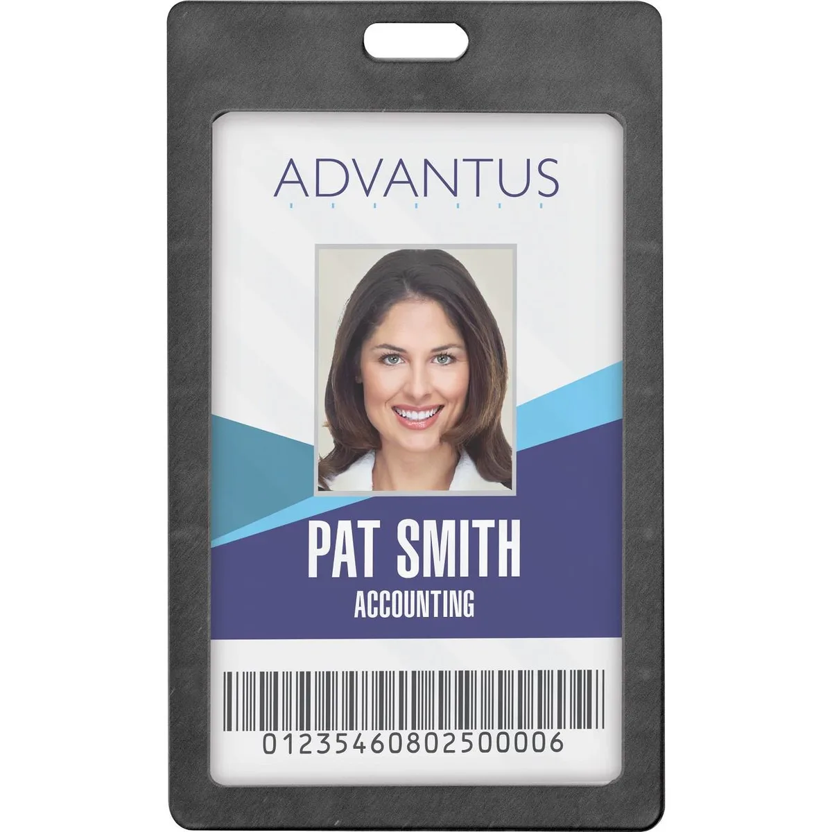 Advantus Advantus 97068 Vertical Rigid ID Badge Holder 6 Pack — product photo