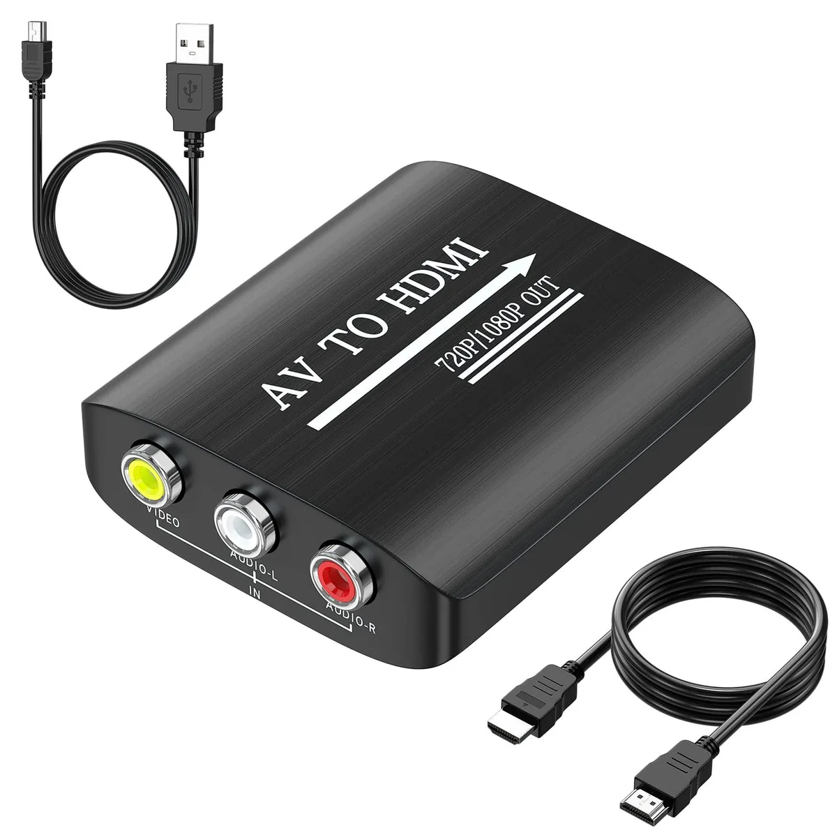  GINGIN RCA to HDMI Converter 720P/1080P 3.3ft Cable — product photo
