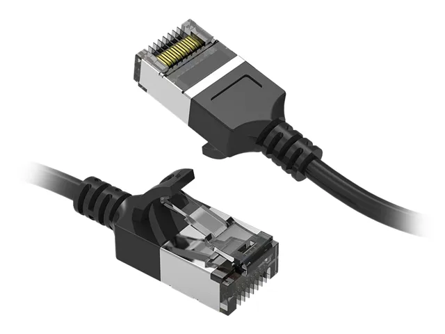 Nippon Labs Nippon Labs 60CAT8-2-30BK 2 ft Cat8 U/FTP Slim Network Ethernet Cable Black 30AWG 2000MHz 40Gbps — product photo