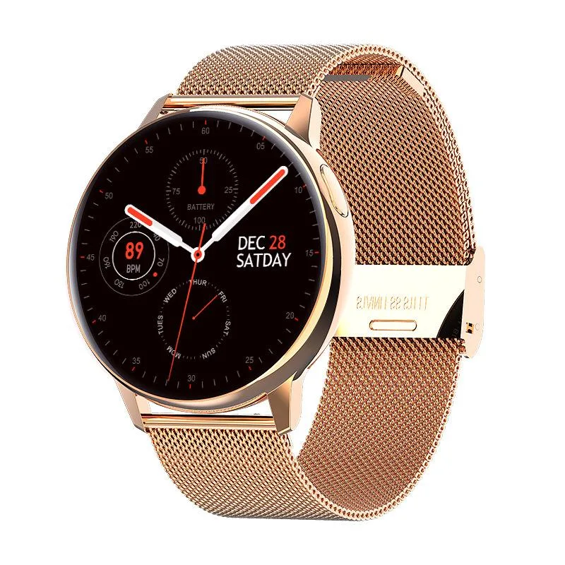 ZOSKVEE ZOSKVEE S30 1.28" wearable technology Gold Steel — product photo