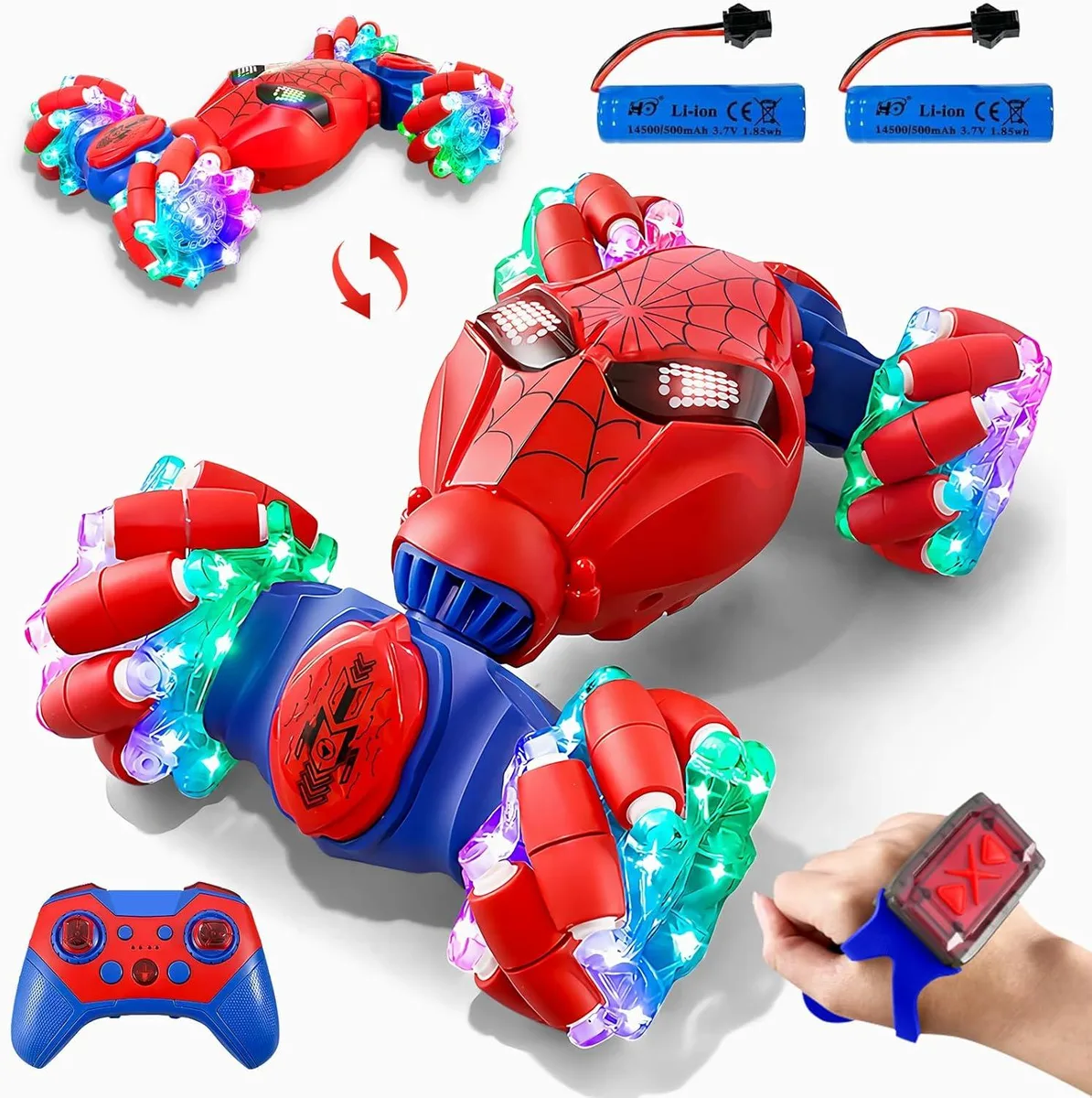 usbroway usbroway Gesture Sensing Stunt Car Toy 4WD 360° Rotation 80 min Play — product photo
