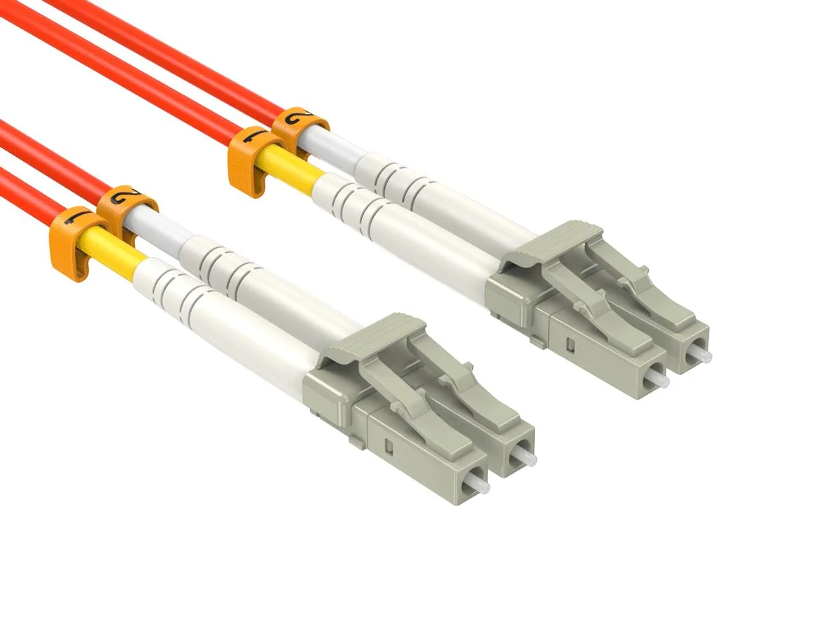 Cable Leader Cable Leader OM1 LC to LC Fiber Optic Cable 1m Duplex 62.5/125 Orange — product photo