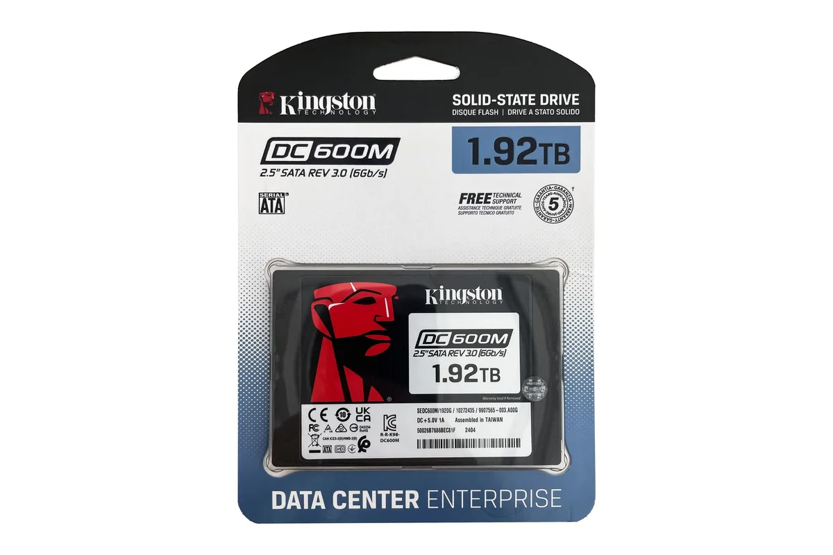 Kingston Technology Corp. Kingston Technology Corp. SEDC600M/1920G enterprise SSD 1.92TB SATA 2.5 — product photo
