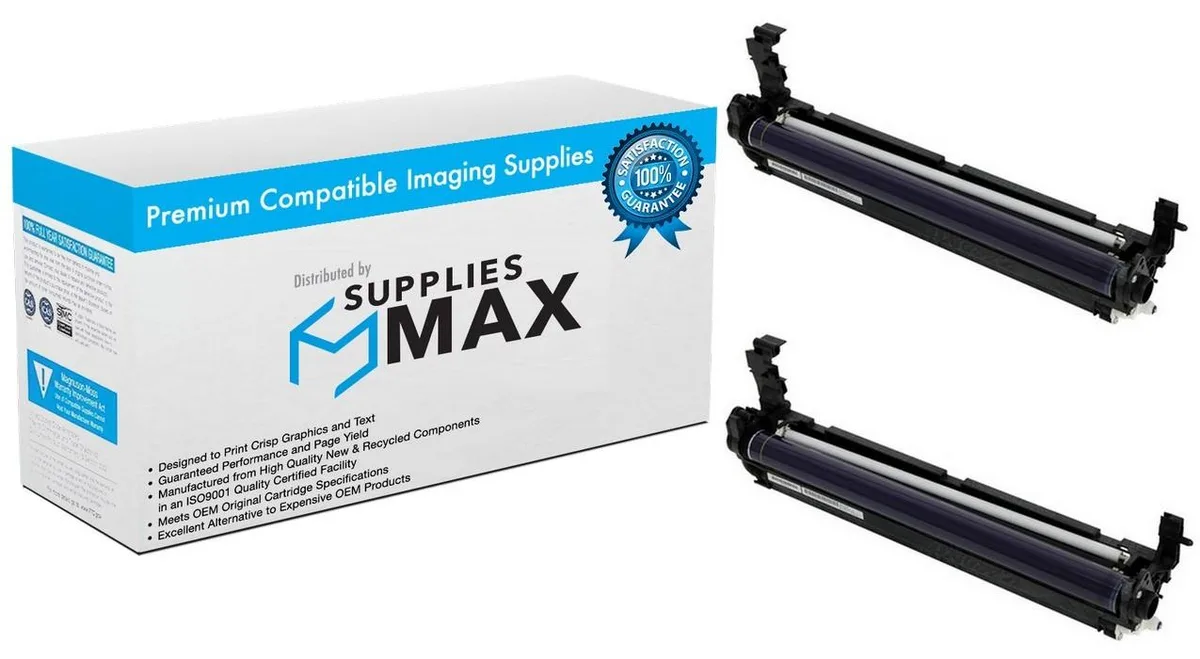 SuppliesMax SuppliesMax RICD244-2250K_2PK Black Drum Unit 2 Pack 60000 Page Yield — product photo