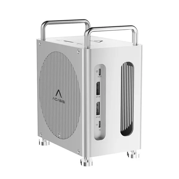 Acasis Acasis M002Pro Mac mini M4 Dock 40Gbps Dual-Bay NVMe Silver — product photo