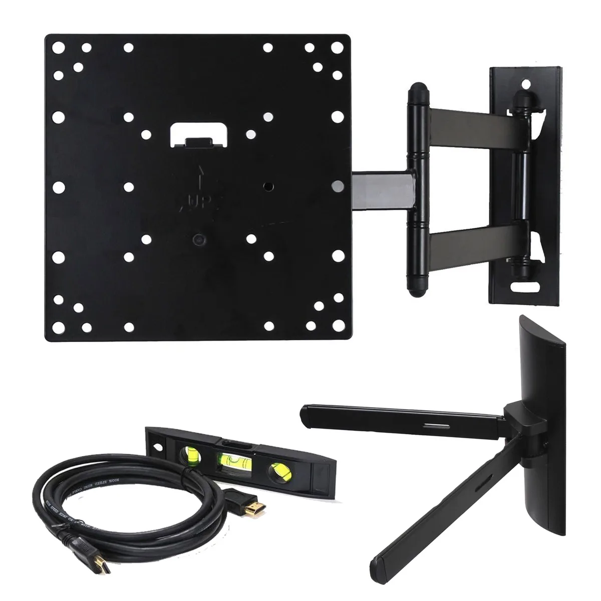 VideoSecu VideoSecu ML531BK Full Motion TV Wall Mount 22-37in 66lbs VESA 200x200 DVD Bracket — product photo
