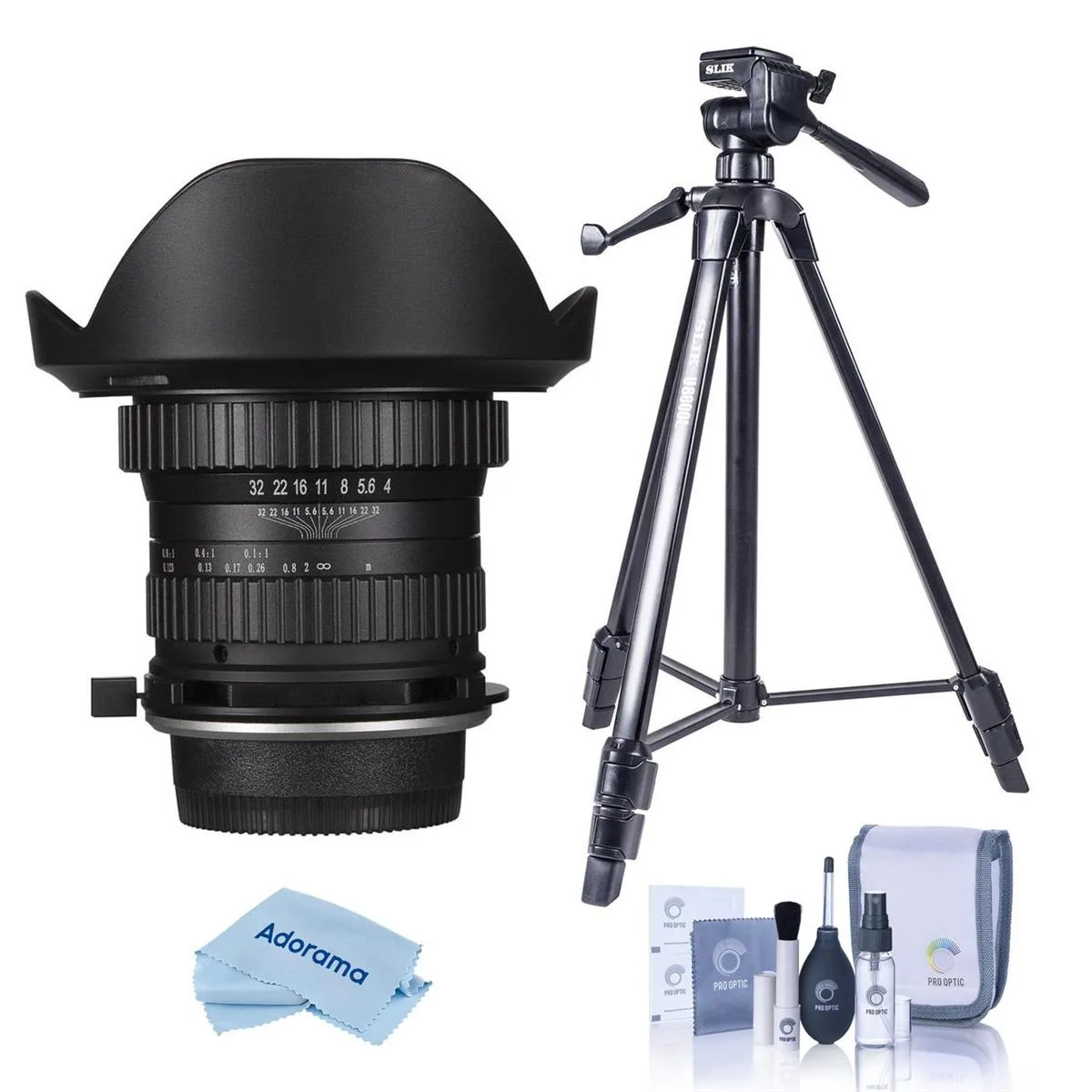 Venus Optics Venus Optics Laowa 15mm f/4 1:1 Macro Shift Lens for Sony FE with Slik U8800L Tripod and Cleaning Kit — product photo
