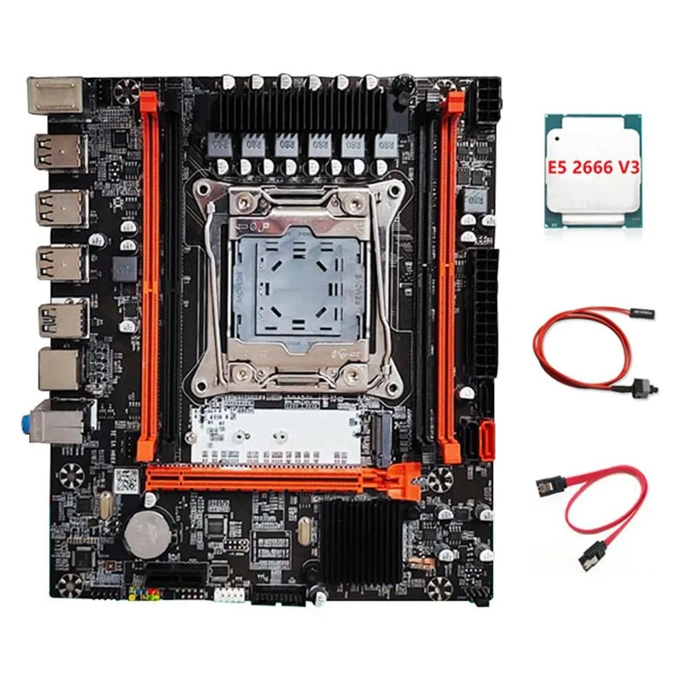 YINGHUA YINGHUA X99 server motherboard E5-2666 V3 LGA2011-V3 DDR3x4 — product photo