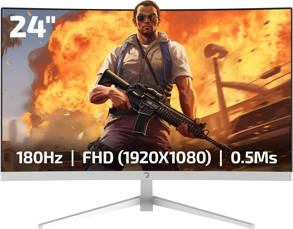 GAMEPOWER GAMEPOWER T40 23.6" Curved White Gaming Monitor 180Hz — product photo