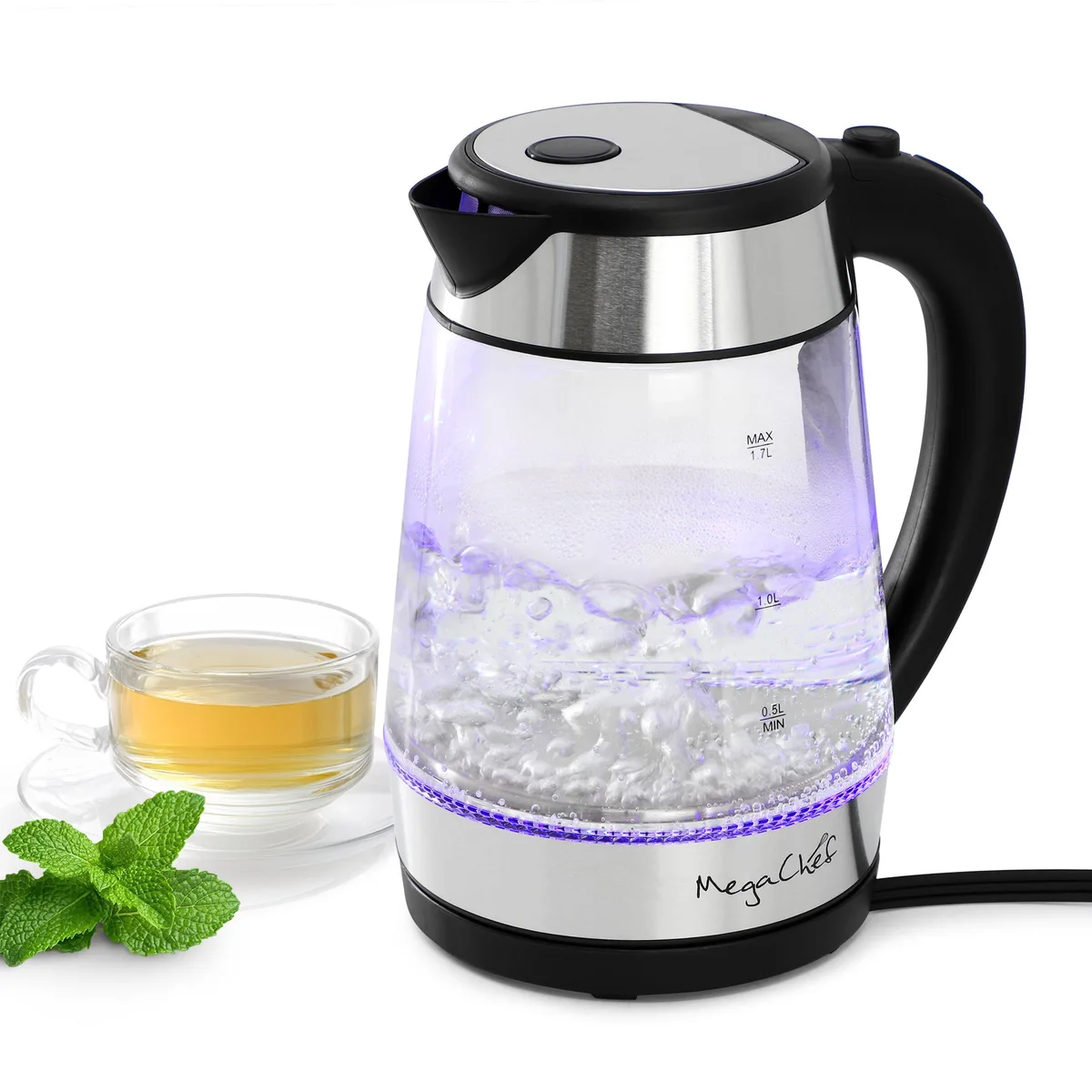 MegaChef MegaChef 510122074M 1.7 L Electric Kettle — product photo