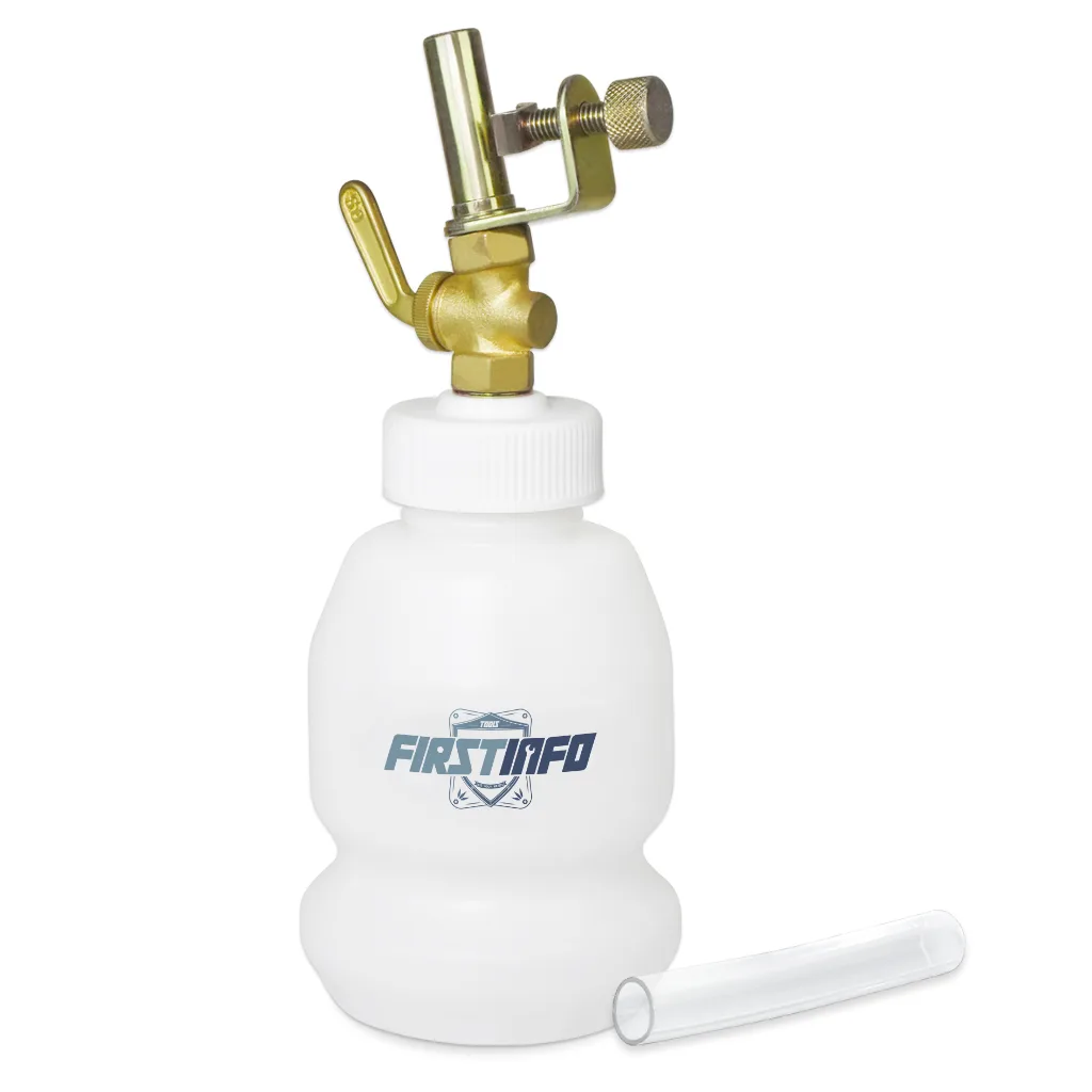 Firstinfo Tools Co., Ltd. Firstinfo Tools Co., Ltd. 1 L Brake Fluid Bleeder Bottle with Adjustable Swivel Clamp — product photo