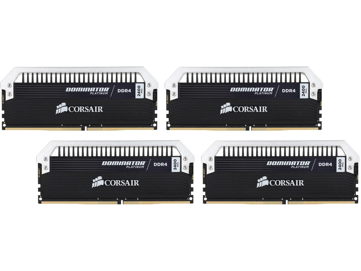 Corsair Corsair CMD64GX4M4A2400C14 Dominator Platinum 64GB (4x16GB) DDR4 2400 CL14 desktop RAM — product photo