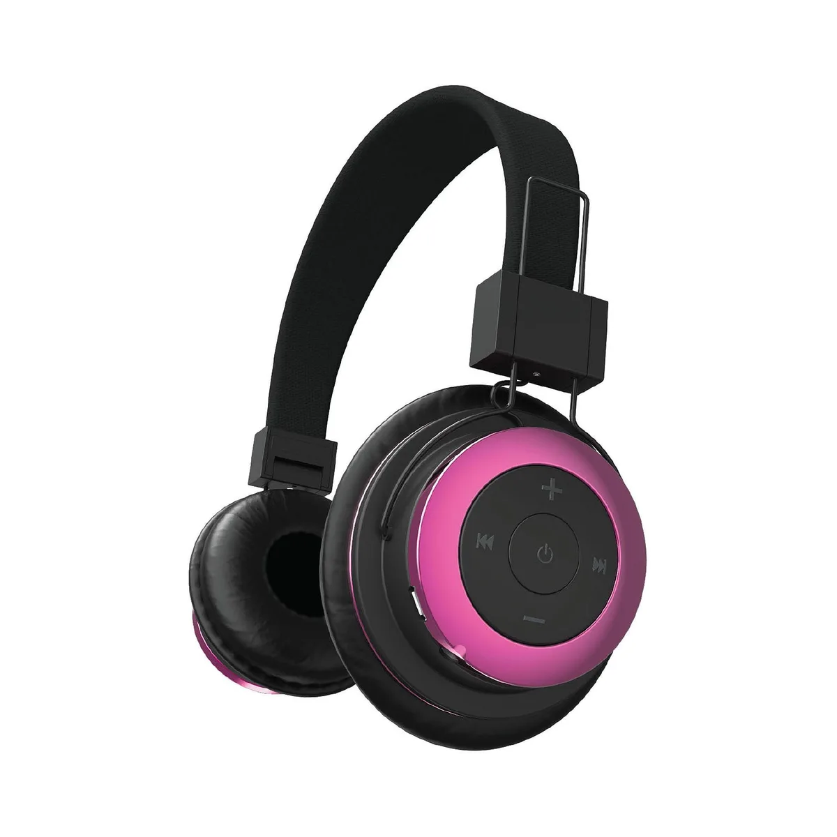 Tzumi Tzumi Bluetooth Foldable Wireless Headphones Pink 40mm 2.5h charge — product photo