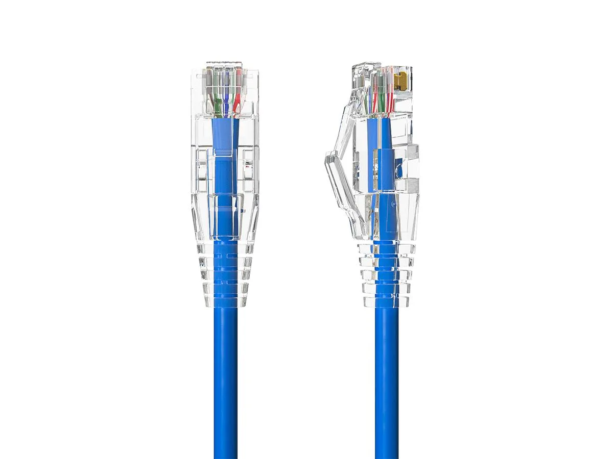 Cable Leader Cable Leader 10ft Cat6 Slim Ethernet Cable 28AWG Blue 3.6mm — product photo