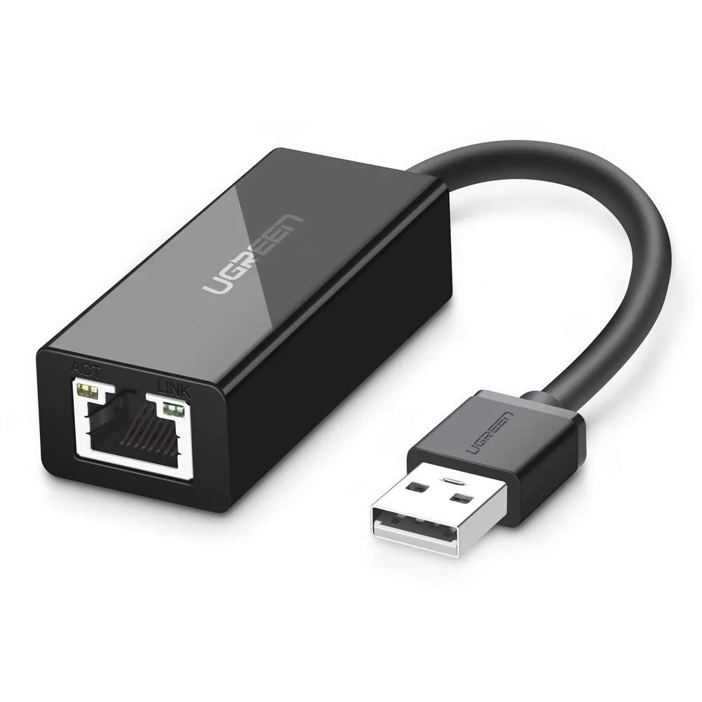 TeKit TeKit 20254 USB 2.0 to RJ45 10/100 network connector (Black) — product photo