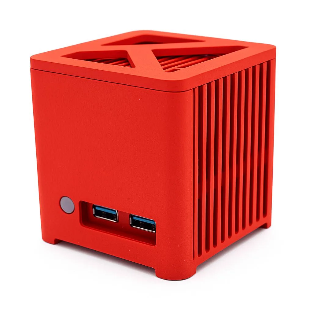 KUBB KUBB KM-300-16256P-RP barebone mini PC 16GB 256GB i3-N300 Red — product photo