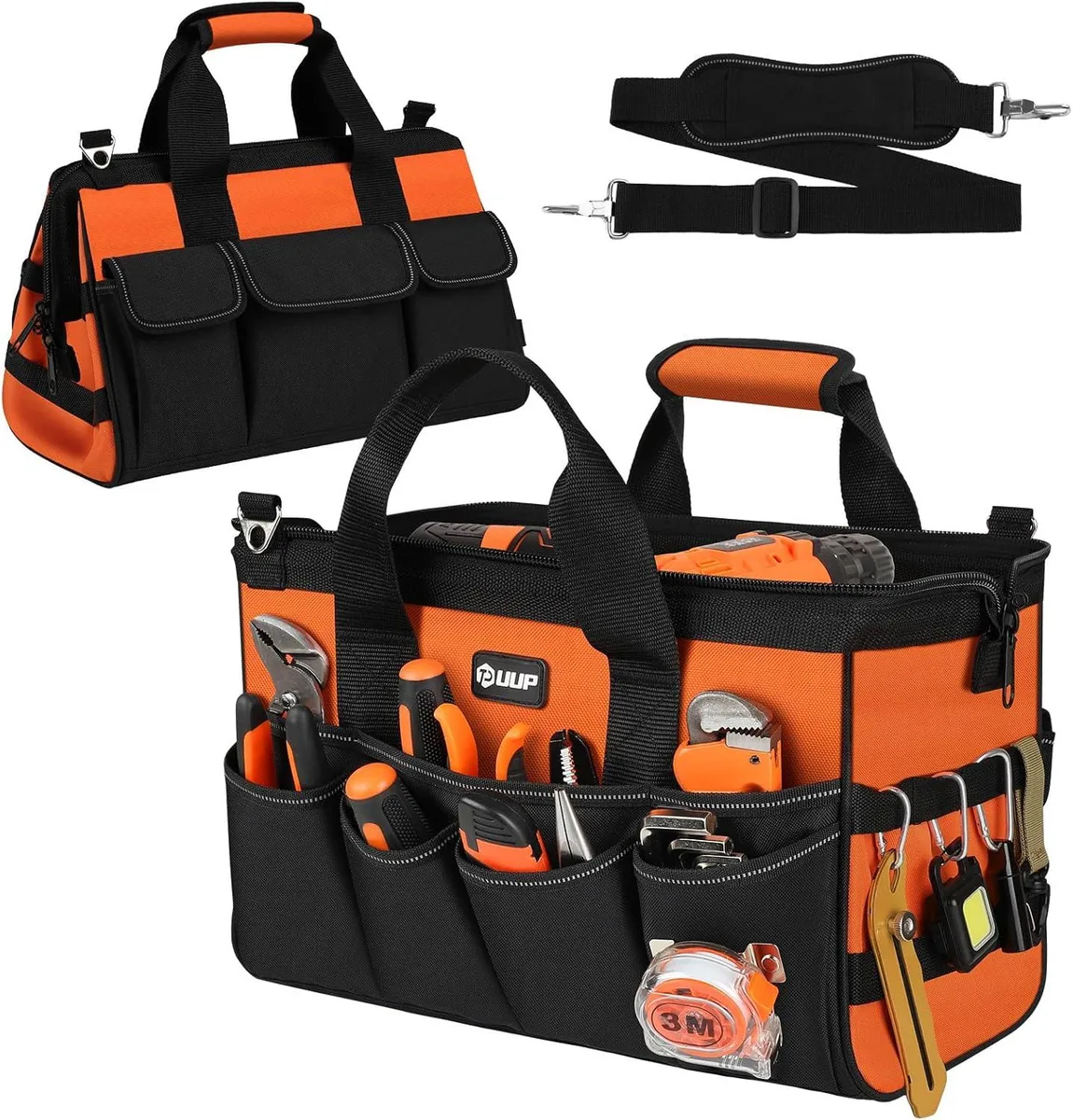 BFKK BFKK 15-Inch 16-Pocket Tool Storage Bag Orange — product photo