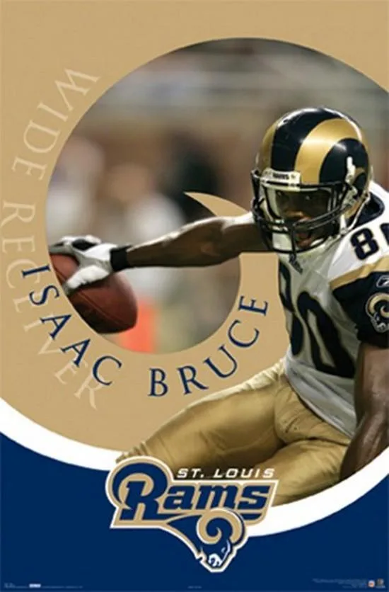 Rams-Bruce poster print 24 by 36 inches on heavy paper