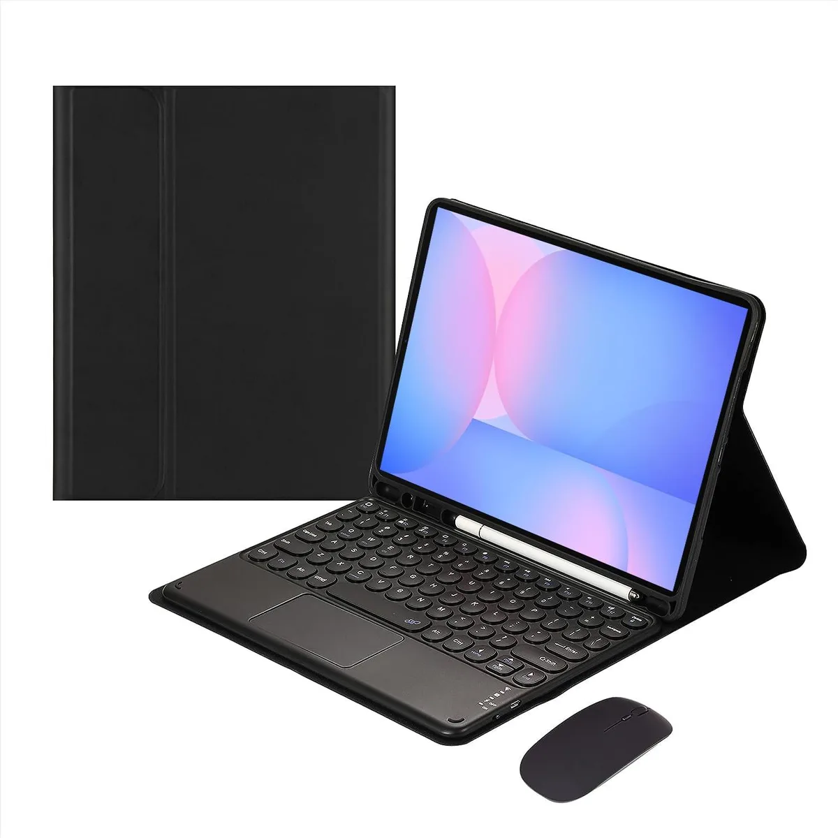 Timoom Timoom Bluetooth Keyboard Case with Mouse for Samsung Galaxy Tab S10 FE S9 FE 10.9 S9 11 Inch Black — product photo