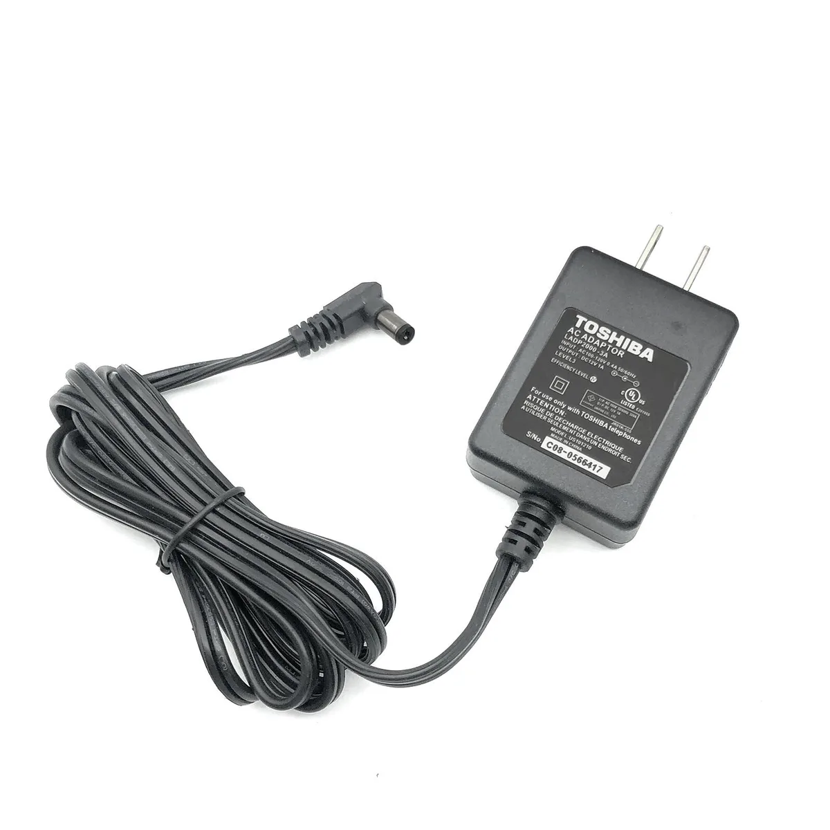 Toshiba Toshiba LADP2000-3A 12V 1A 12W power adapter — product photo