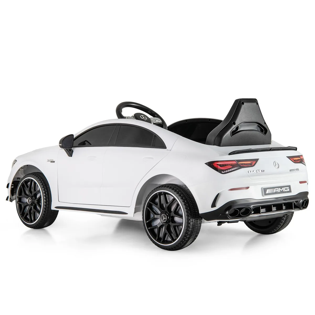 SlickBlue SlickBlue 12V Kids Ride-On Mercedes-Benz AMG CLA 45 White — product photo
