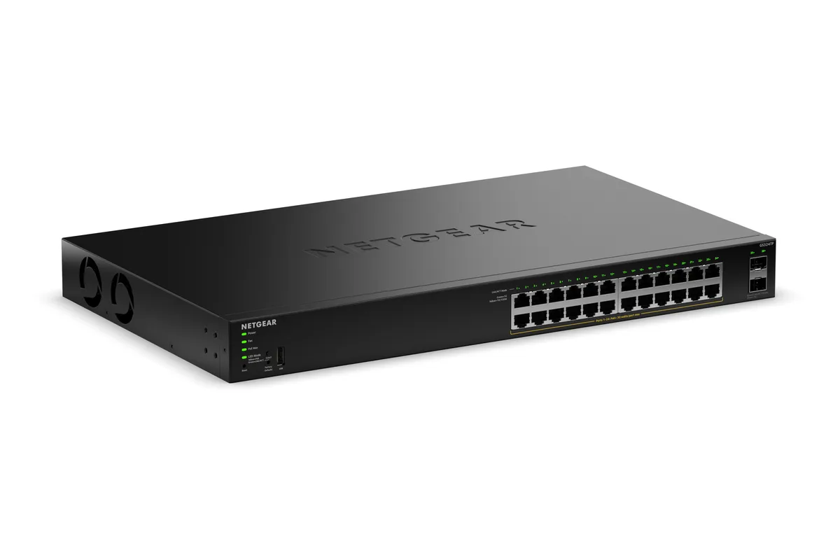 Netgear Inc. Netgear Inc. GS324TP-200NAS 24-port PoE+ network switch 190W — product photo
