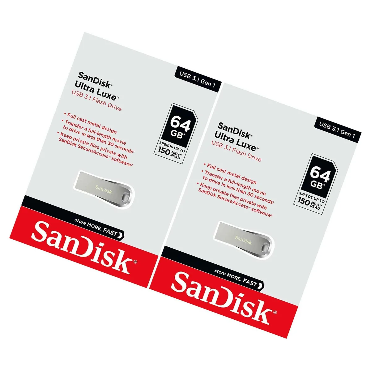 SanDisk SanDisk Ultra Luxe 64GB USB 3.1 150MB/s Flash Drive Sdcz74-064G — product photo