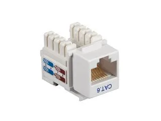 Black Box Corporation Black Box CAT6J-WH CAT6 Keystone Jack White .8 .50 22 26 45 1.5 110 — product photo