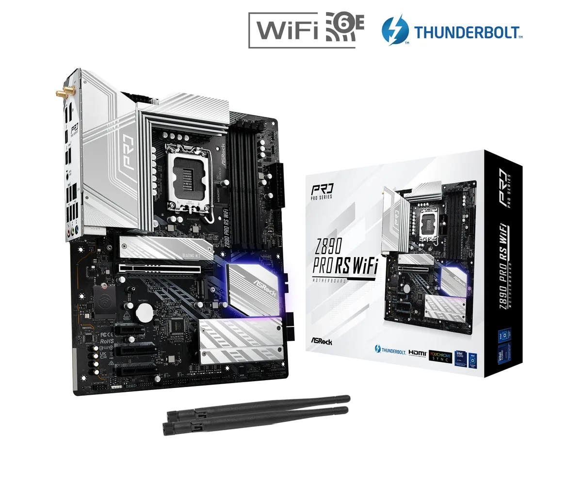 ASRock ASRock Z890 Pro RS WiFi Intel motherboard — product photo