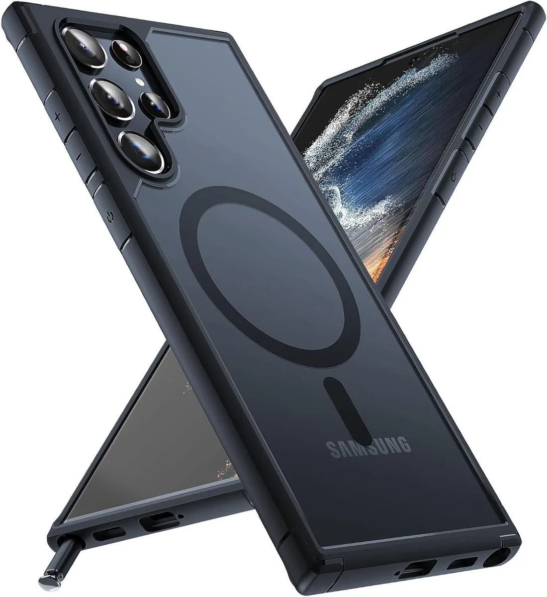 iworkmart iworkmart Galaxy S22 Ultra Magnetic Case Translucent Matte Black 6.8 inch — product photo