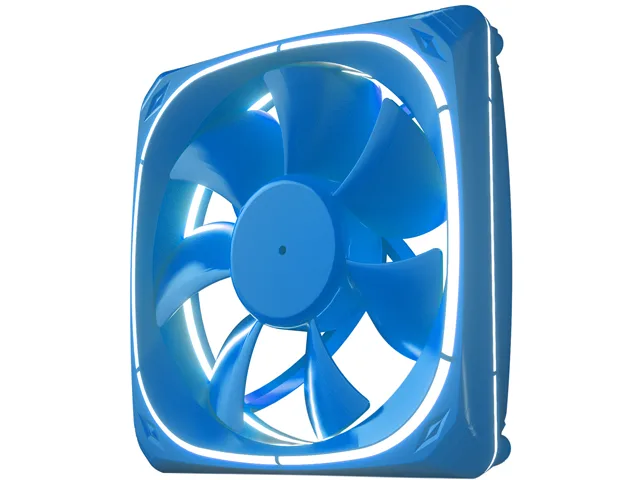 Vetroo Vetroo DF120 120mm Case Fan White LED Blue Frame — product photo