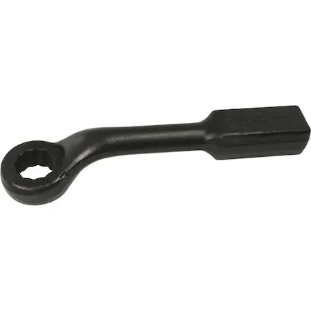 Gray Tools 36 mm 12-point striking face box wrench with 45° offset head, black oxide finish