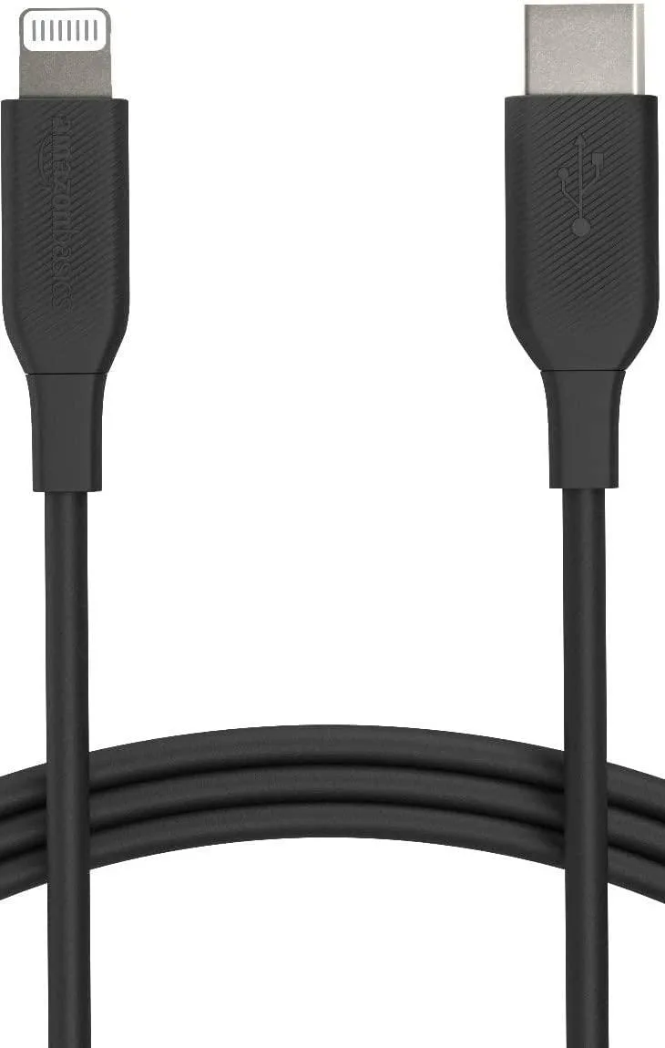  Amazon Basics USB-C to Lightning Cable MFi Certified 3 Feet Black — product photo