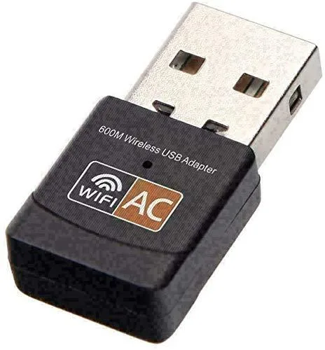 No Sew No Sew USB WiFi Adapter AC600 Dual Band 2.4/5GHz Black — product photo