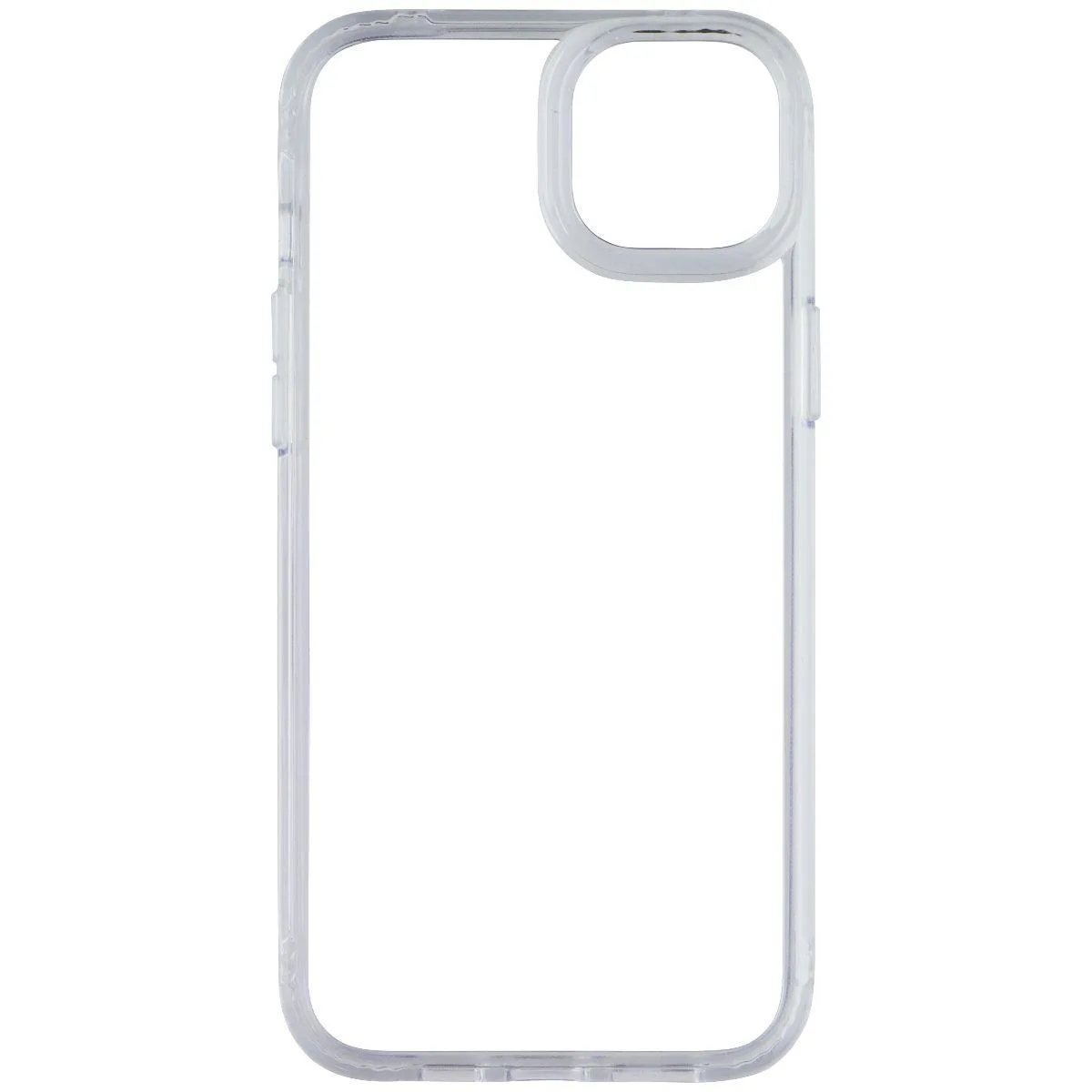 Clear fitted case for iPhone 14 Plus with raised camera bezel