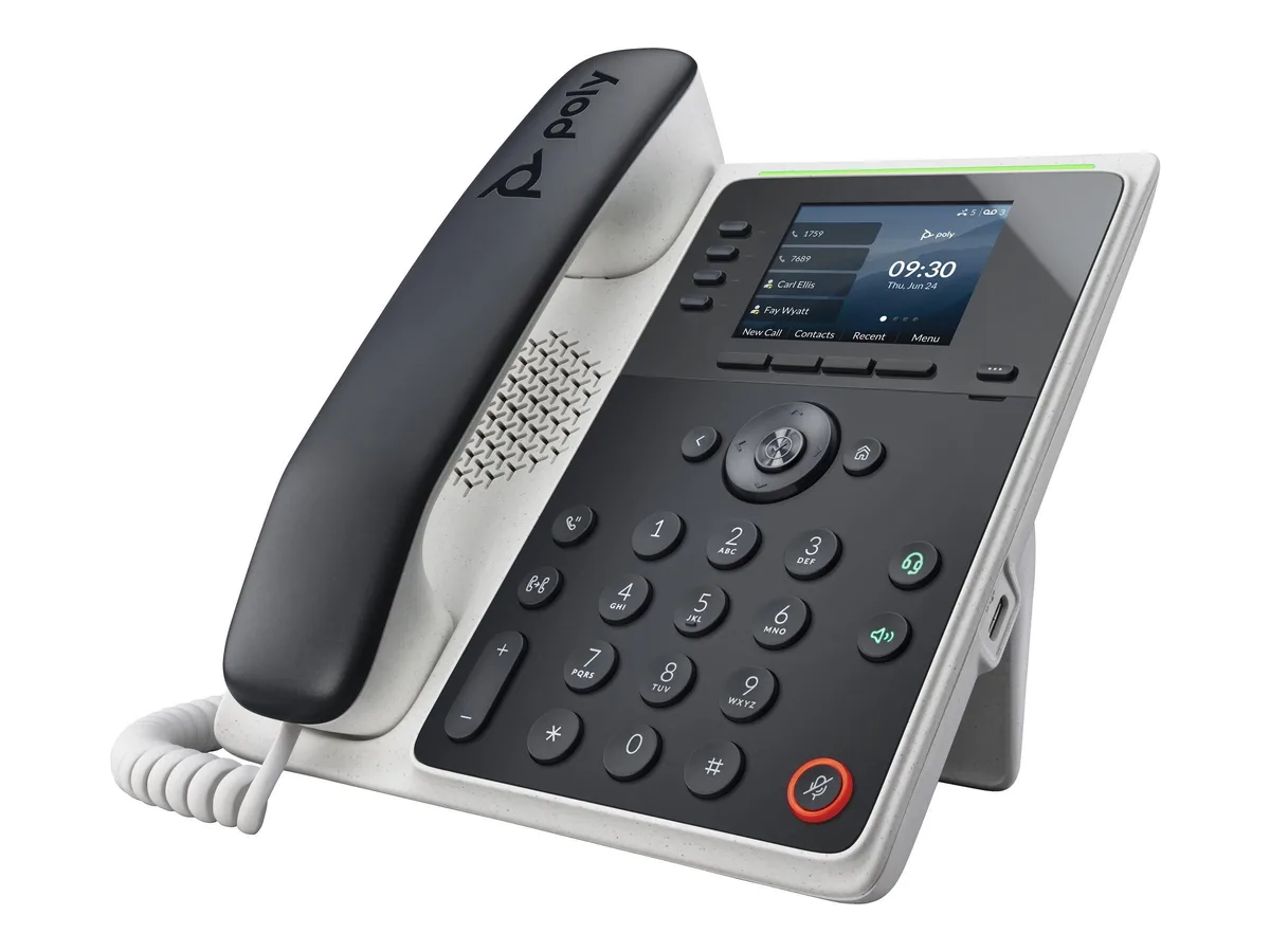HP HP Poly Edge E220 VoIP 82M87AA 2.8" display 2 RJ-45 PoE 1 USB-C Bluetooth — product photo