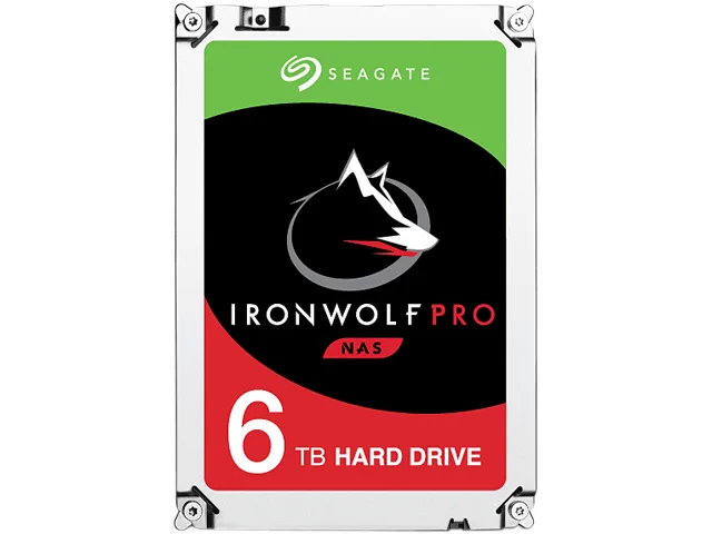 Seagate Seagate IronWolf Pro 6TB 7200 RPM 256MB SATA 6.0Gb/s 3.5" Internal Hard Drive ST6000NE0021 — product photo