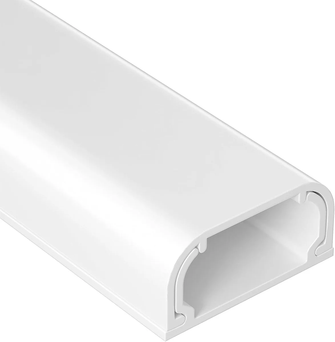 BFKK BFKK 47in Paintable Cable Raceway Cord Cover Kit White W0.95in H0.47in — product photo